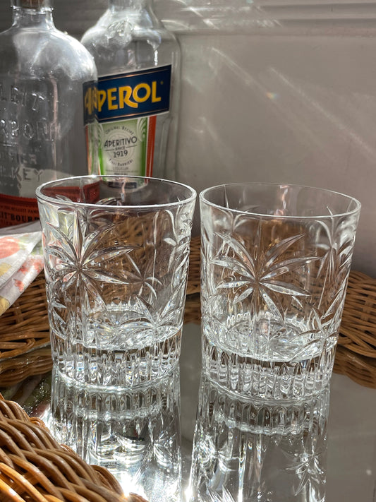 Tarpon Island Double Old Fashion Glasses, Set of 2
