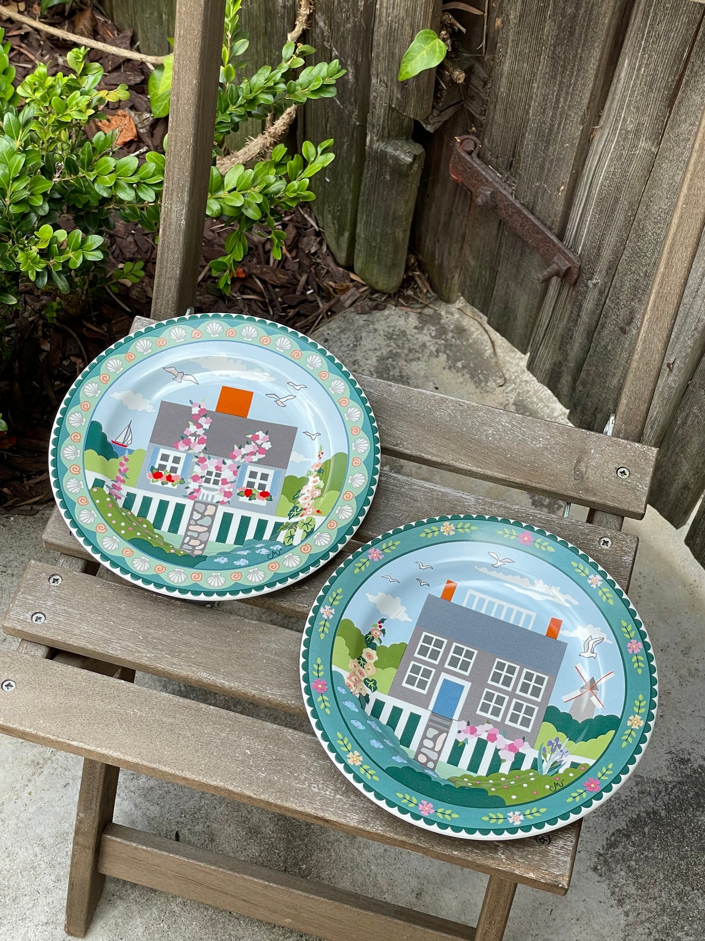 Lake House Plates, Set of 2