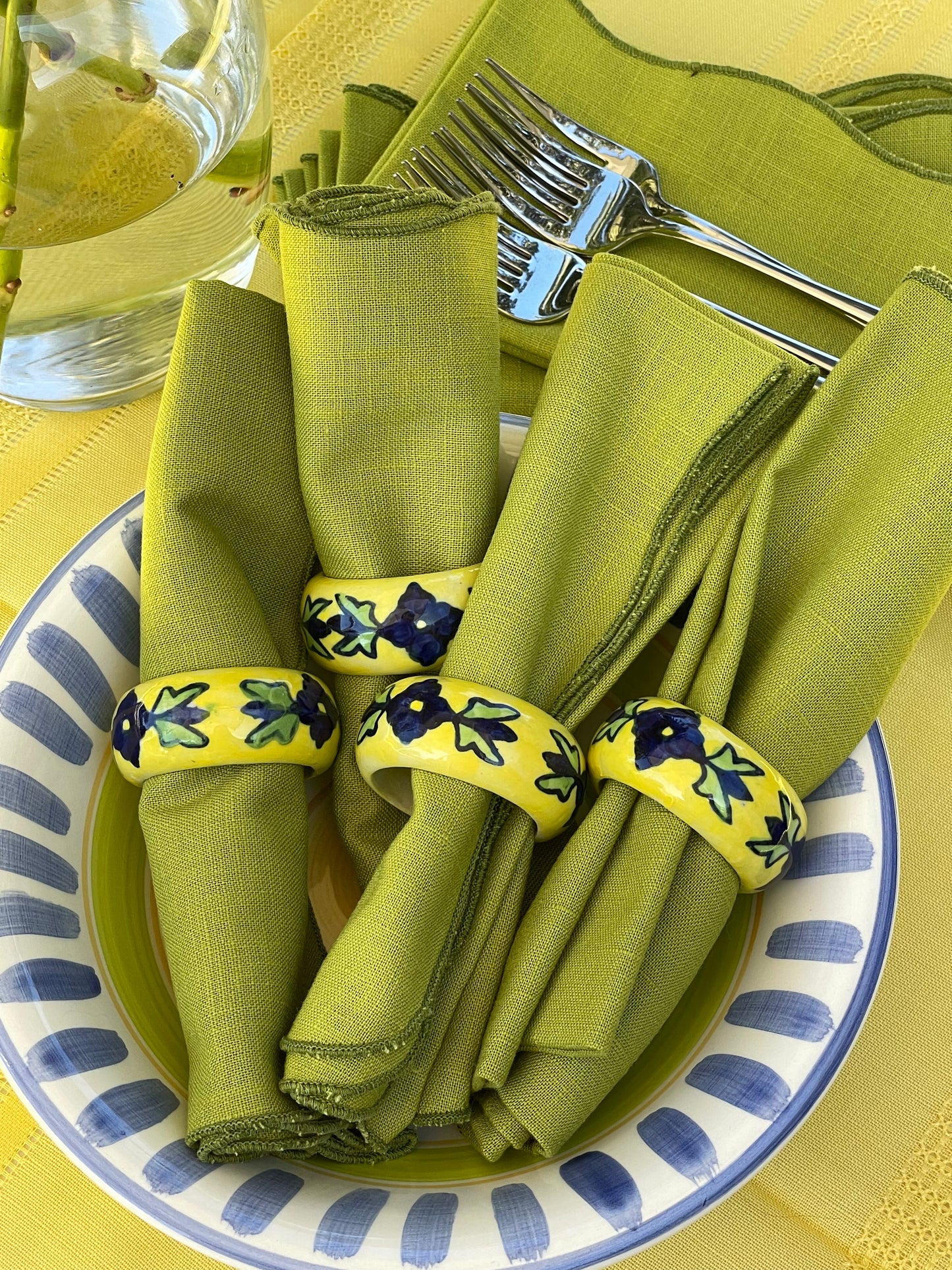 Bluebell Bay Napkin Rings, Set of 4