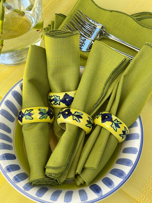 Bluebell Bay Napkin Rings, Set of 4
