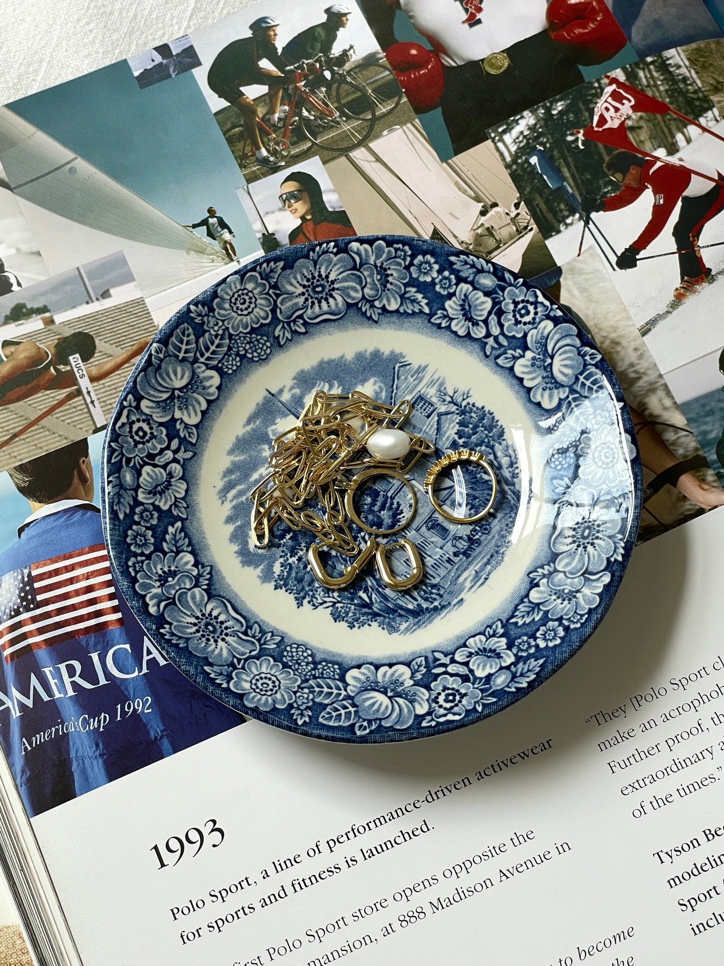 Liberty Blue Trinket Dish
