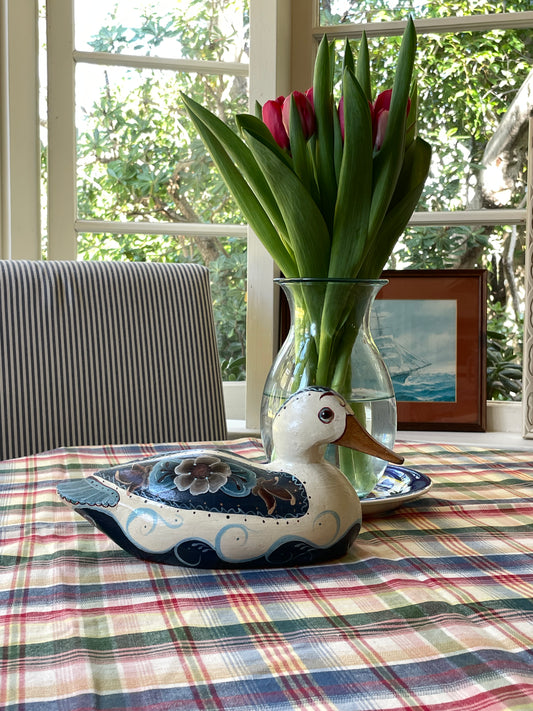Flora Hand-Painted Duck Decoy