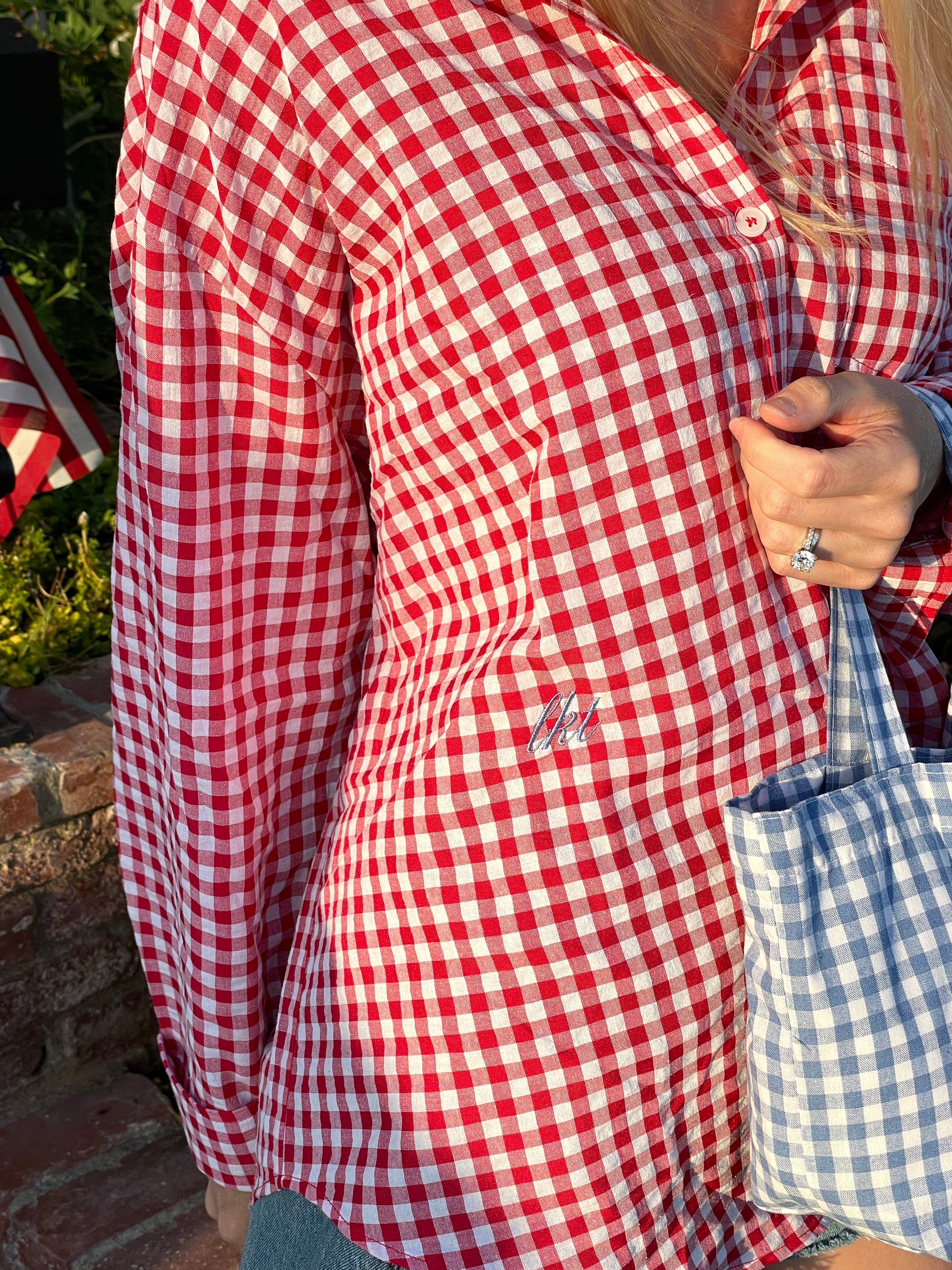 Gingham Button Down Shirt