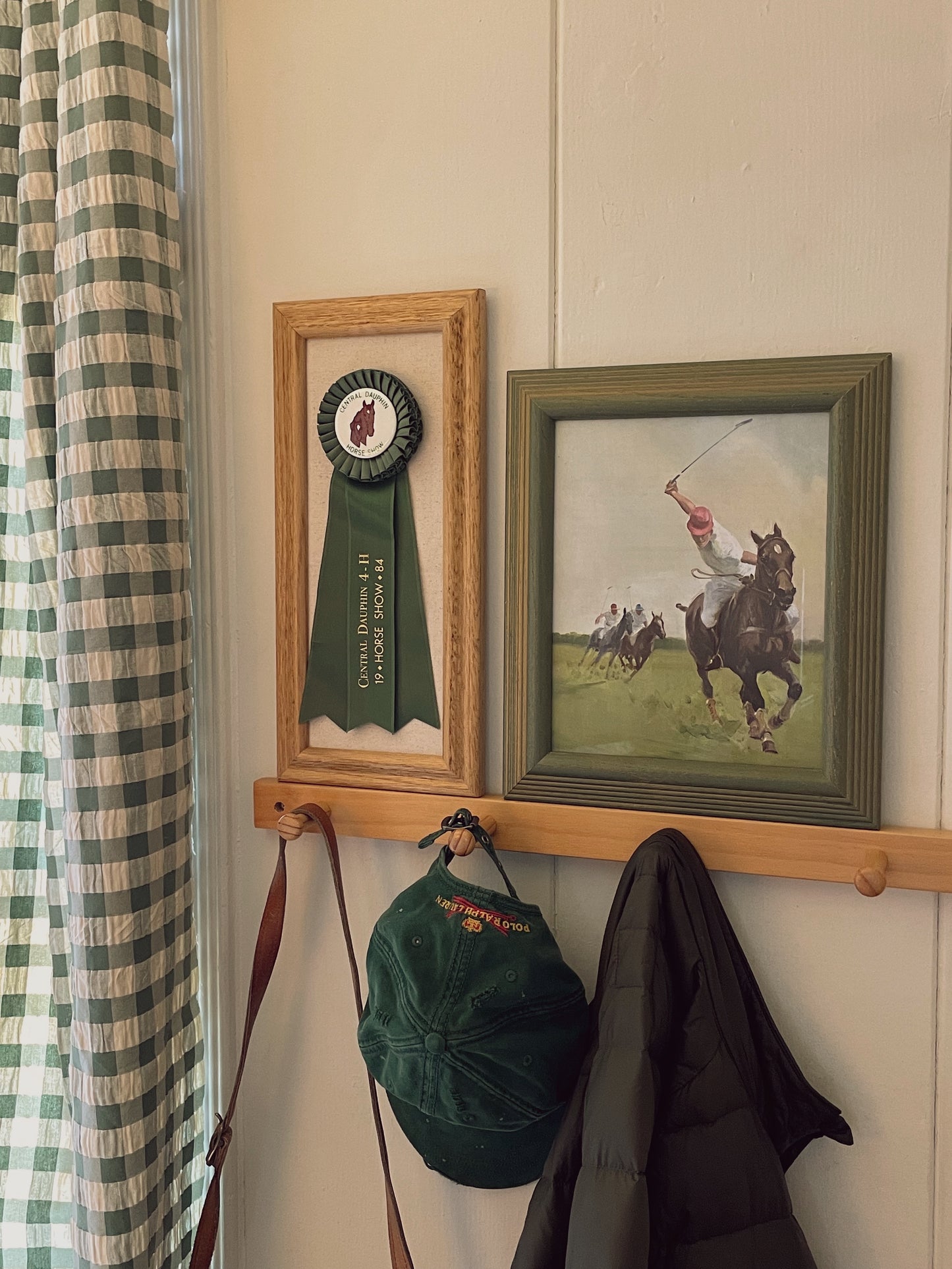 Central Dauphin Framed Horse Show Ribbon