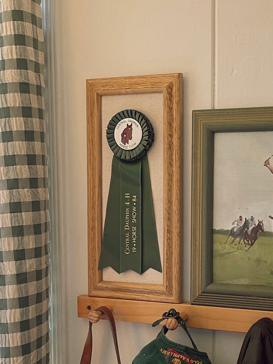 Central Dauphin Framed Horse Show Ribbon
