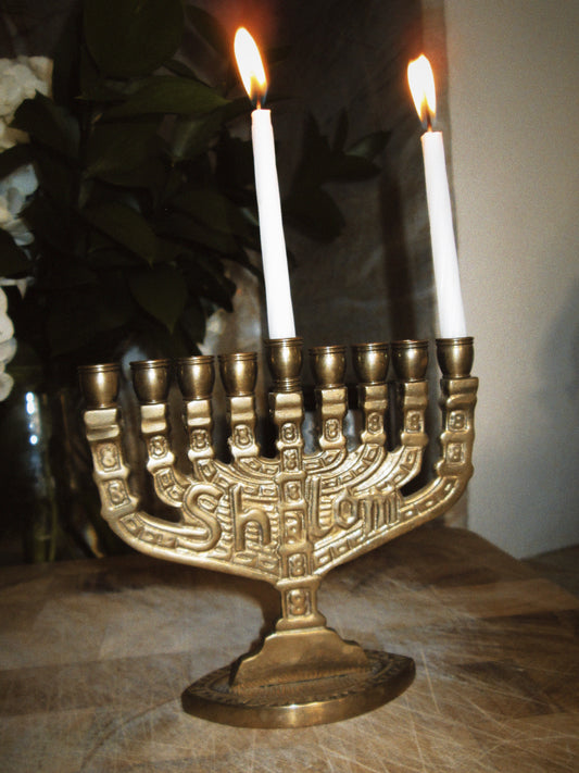 Shalom Mini Menorah