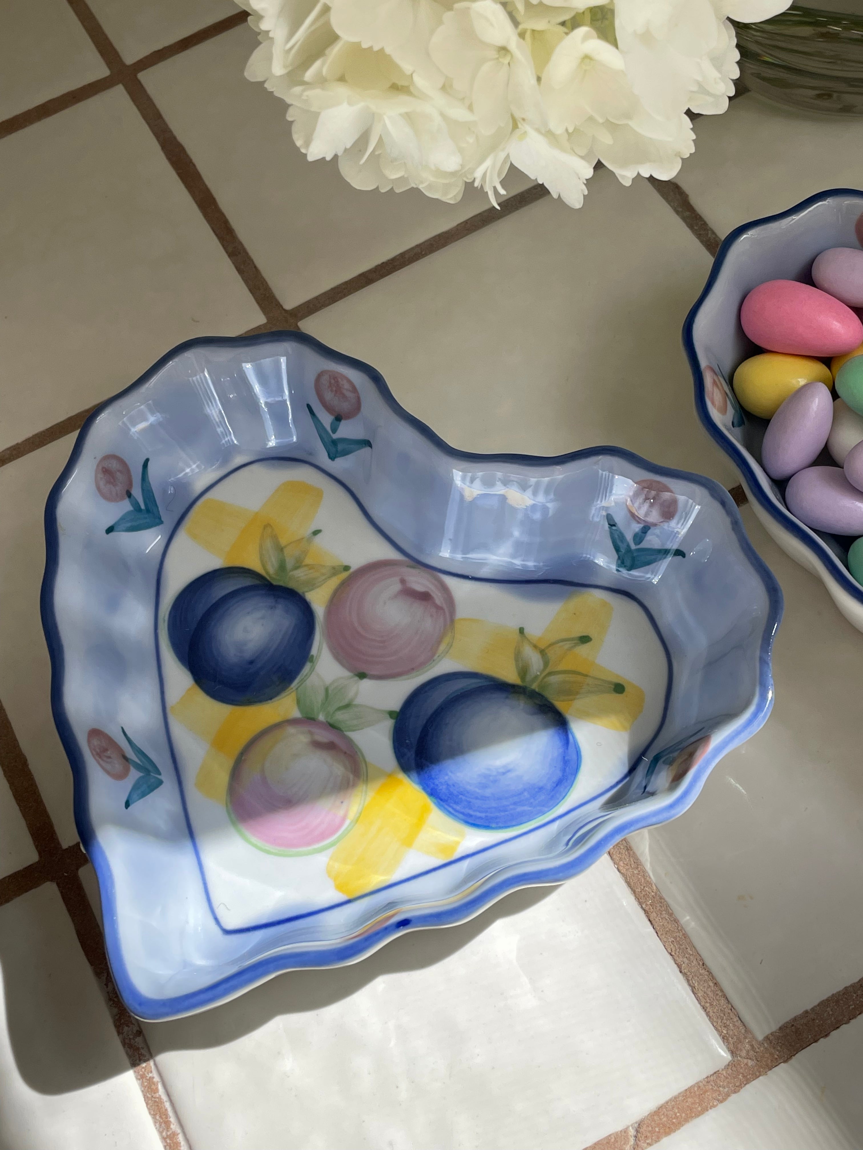 Periwinkle Heart-Shaped Dish