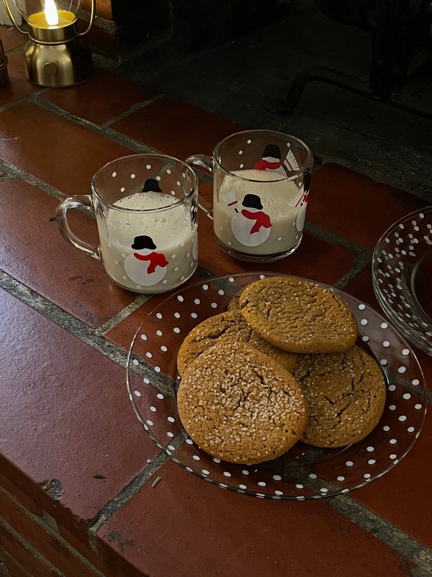 Snowmen Glass Mugs, Set of 4