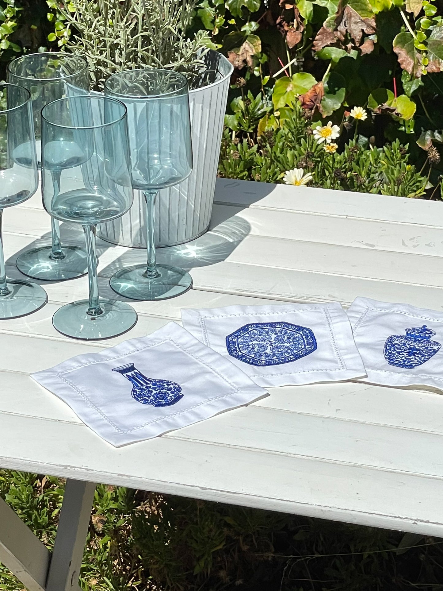 Chinoiserie Cocktail Napkins, Set of 4