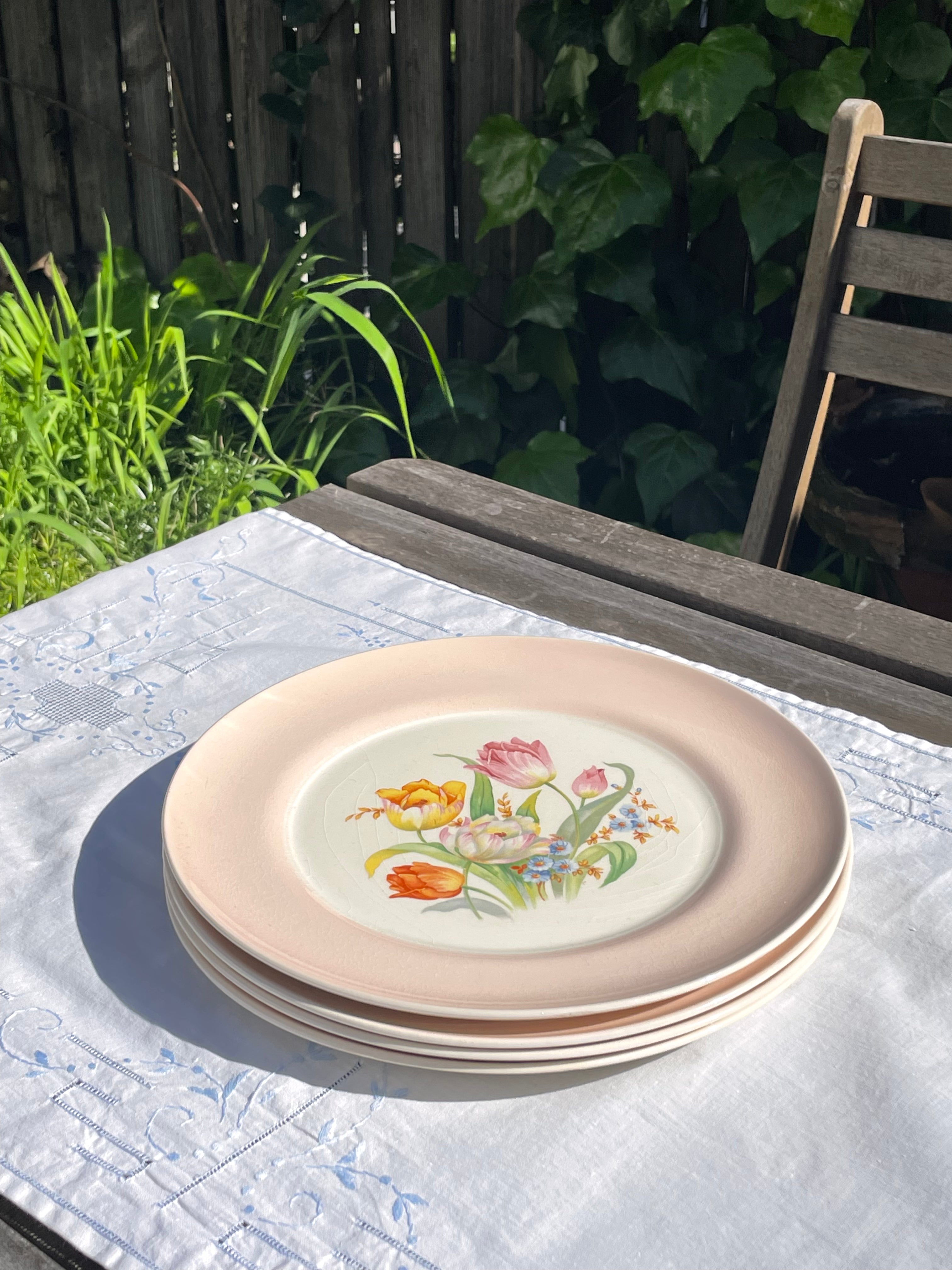 Wild Garden Plates, Set of 4