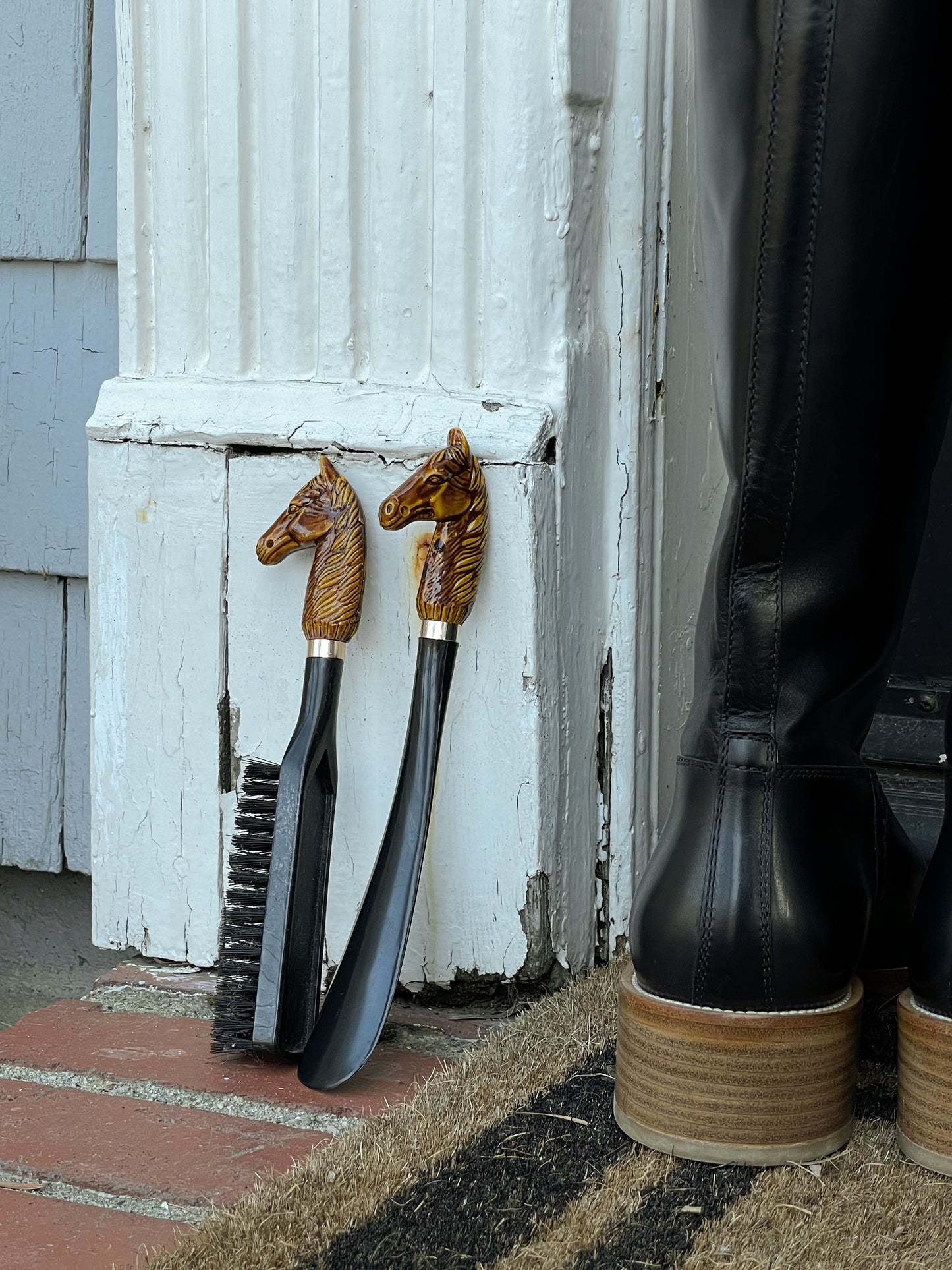Thoroughbred Shoe Horn and Boot Brush